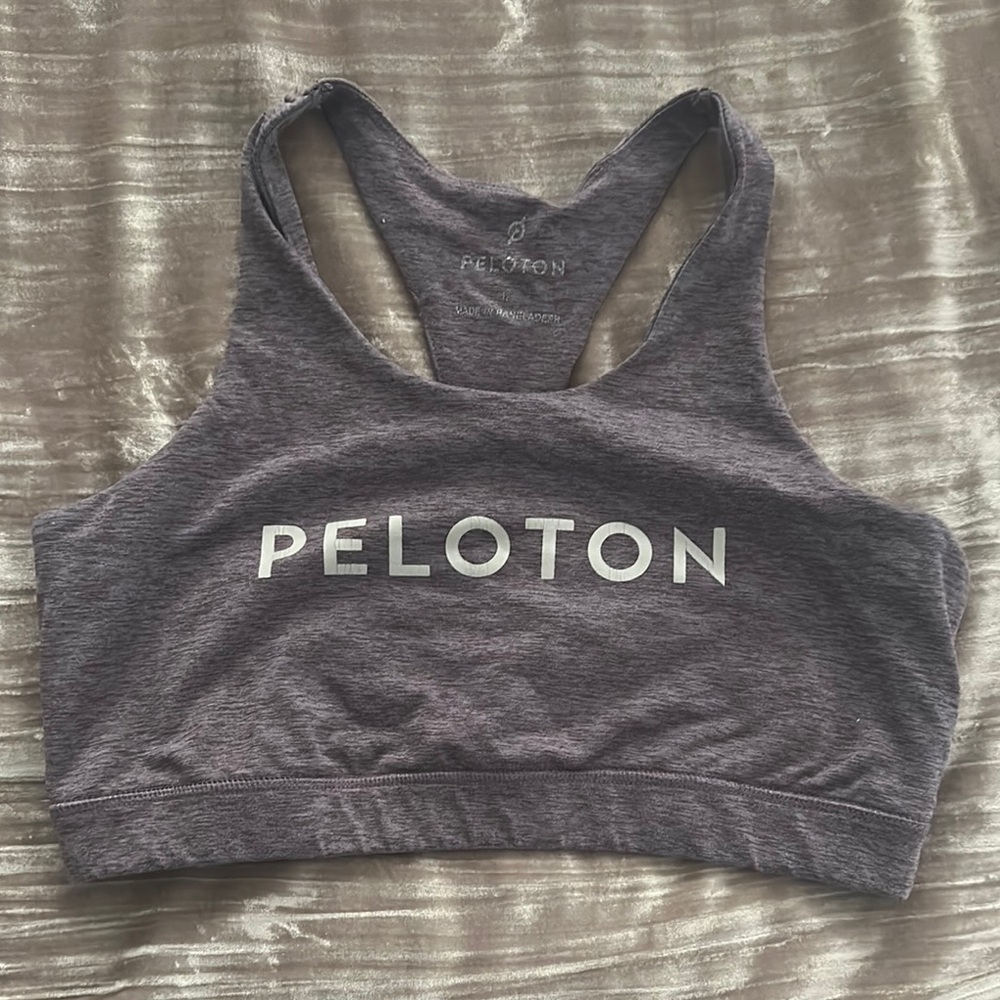 Peloton Purple T-shirt material Sports Bra
